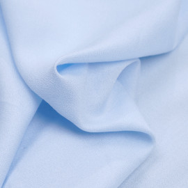 Tissu crêpe proviscose baby blue  - pretty mercerie - mercerie en ligne