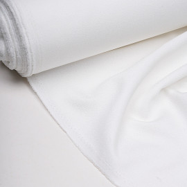 Tissu crêpe blanc cassé - Pretty mercerie - mercerie en ligne