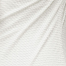 Tissu maillot de bain nid d'abeille blanc cassé - pretty mercerie - mercerie en ligne