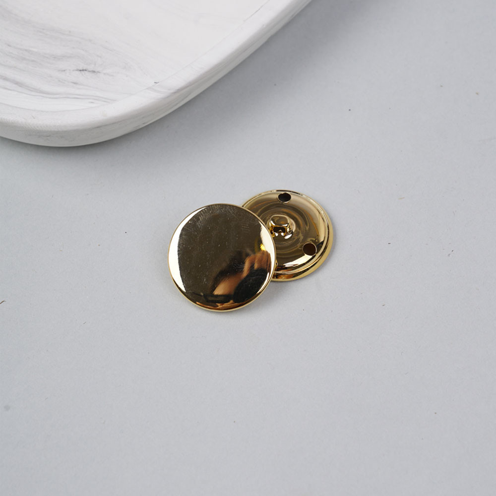 Bouton métal à queue doré 29 mm - pretty mercerie - mercerie en ligne