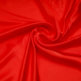 Tissu viscose jacquard rouge grenadine à motif tissé rayé | Pretty Mercerie | mercerie en ligne