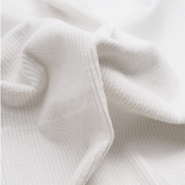Tissu velours côtelé coton blanc cassé | Pretty mercerie | mercerie en ligne