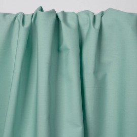 Tissu popeline de coton vert pastel | Pretty Mercerie | mercerie en ligne