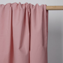 Tissu popeline de coton rose pastel | Pretty Mercerie | mercerie en ligne