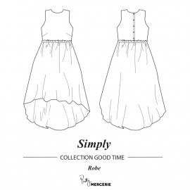 Robe Simply PDF | patron de couture robe au format PDF Pretty Mercerie | Mercerie en ligne