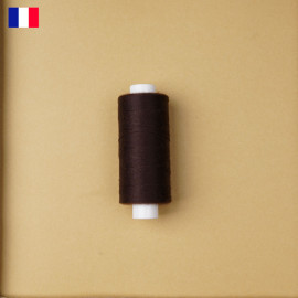 Fil à coudre marron foncé haute ténacité 500 m | fabrication française | pretty Mercerie | Mercerie en ligne
