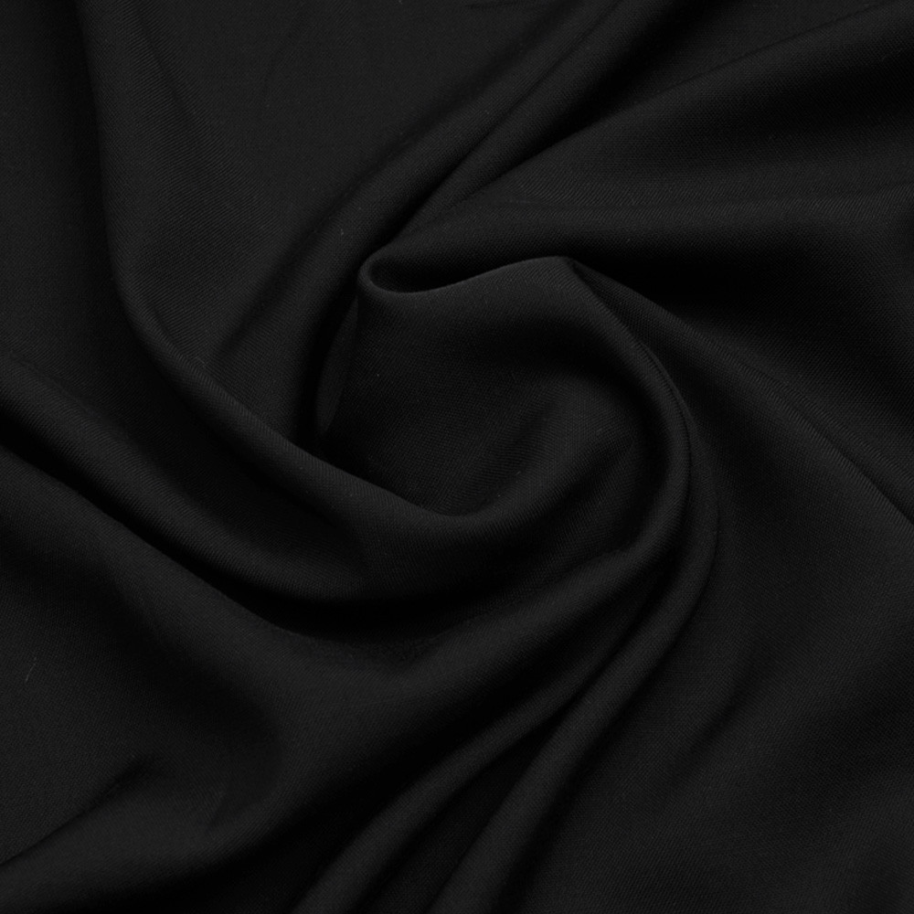 Tissu viscose Tencel et lin noir | Pretty Mercerie | Mercerie en ligne
