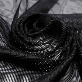 Tissu doublure filet / mesh noir pour maillot de bain homme | Pretty Mercerie | mercerie en ligne