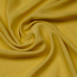 Tissu viscose uni jaune bambou | Pretty Mercerie | mercerie en ligne