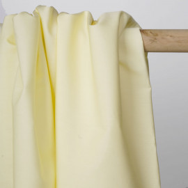 Tissu popeline de coton jaune pastel | Pretty Mercerie | mercerie en ligne