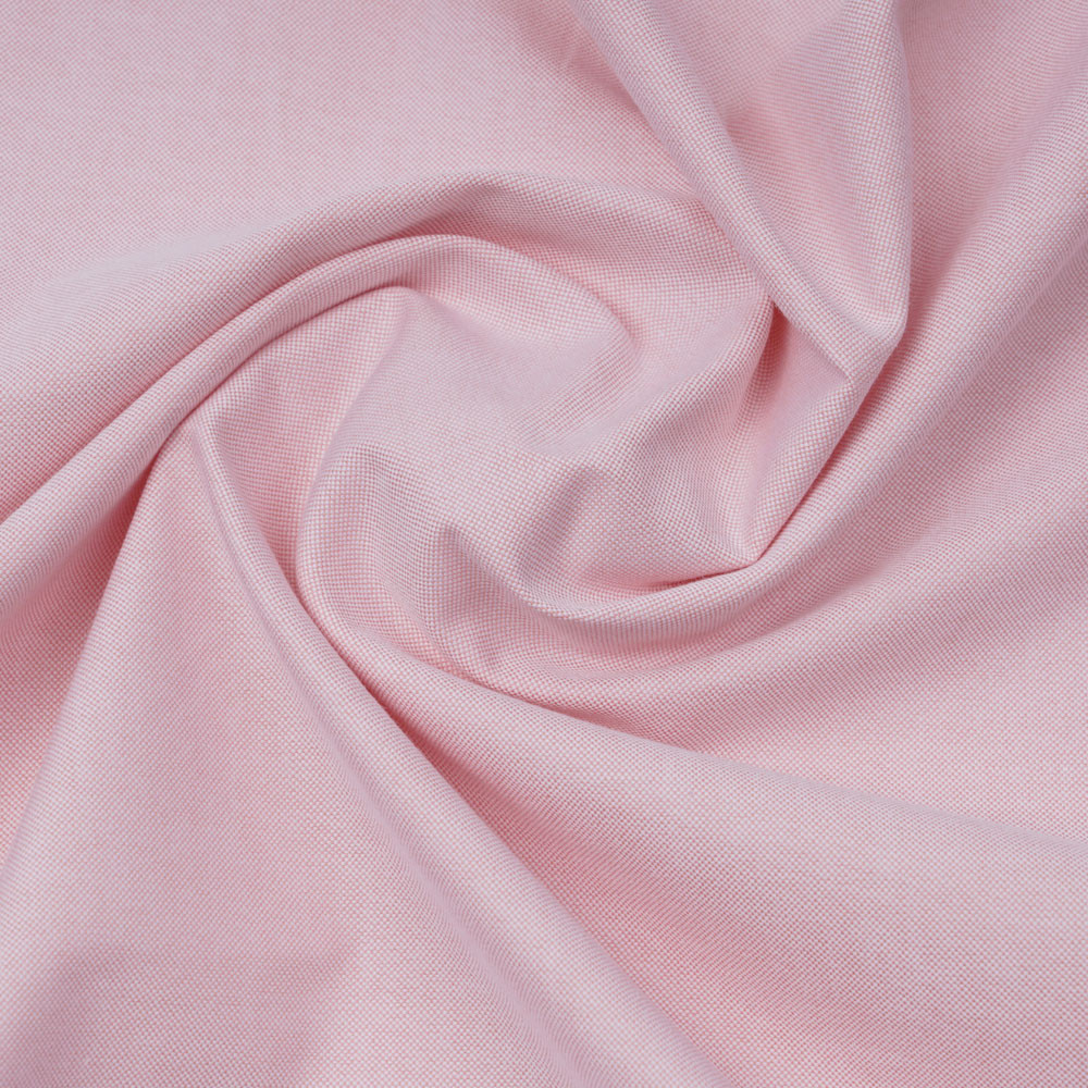 Tissu coton oxford rose et blanc | Pretty Mercerie | mercerie en ligne