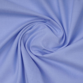 Tissu coton oxford blanc et bleu ciel | Pretty Mercerie | mercerie en ligne