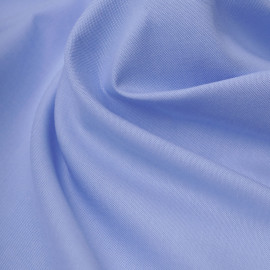 Tissu coton oxford blanc et bleu ciel | Pretty Mercerie | mercerie en ligne