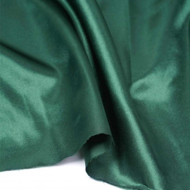 Tissu doublure satin polyester vert evergreen | pretty mercerie | mercerie en ligne