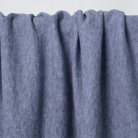 Tissu viscose pilou-pilou bleu chiné | Pretty Mercerie | mercerie en ligne