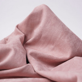 Tissu suédine rose blush | pretty mercerie | mercerie en ligne