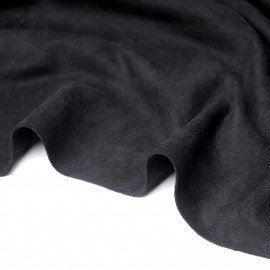Tissu suédine noir | Pretty Mercerie | mercerie en ligne