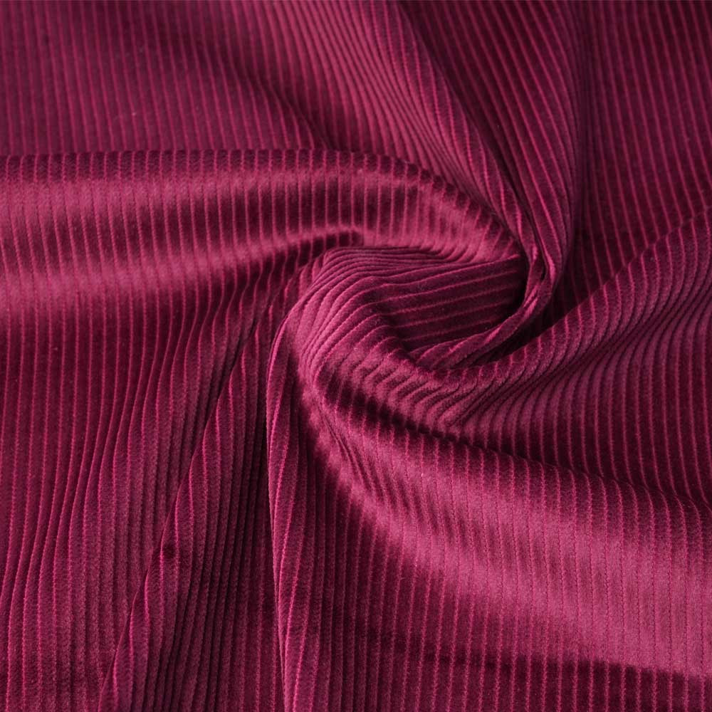 Tissu velours côtelé coton beaujolais | Pretty Mercerie | mercerie en ligne