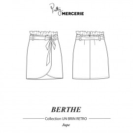 patron de couture Jupe Berthe PDF | pretty mercerie | mercerie en ligne