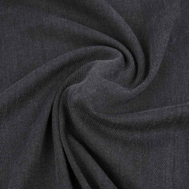 Tissu toile denim stretch gris foncé chiné | pretty mercerie | mercerie en ligne