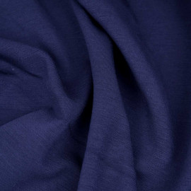 Tissu jersey lourd uni bleu marine | pretty mercerie | mercerie en ligne