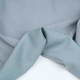 Tissu jersey lourd uni bleu gris | pretty mercerie | mercerie en ligne