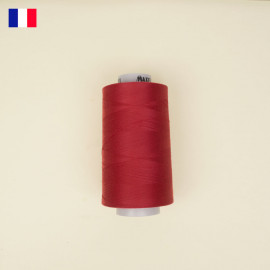 Cône de fil à coudre rouge haute ténacité 5000 m | fabrication française | pretty mercerie | mercerie en  ligne