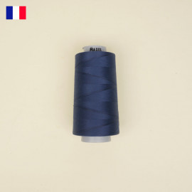 Cône de fil à coudre bleu navy haute ténacité 5000 m | fabrication française | pretty mercerie | mercerie en ligne