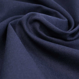 Tissu lin et viscose bleu marine | pretty mercerie | mercerie en ligne