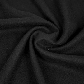 Tissu drap de laine noir | pretty mercerie | mercerie en ligne