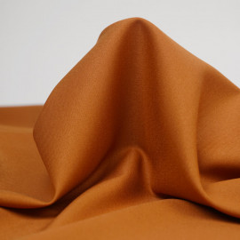 Tissu twill synthétique et modal uni - orange foncé