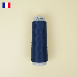 Cône de fil mousse à coudre bleu navy haute ténacité 1000 m | fabrication française