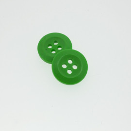 Bouton Polyester Vert Absinthe 15mm