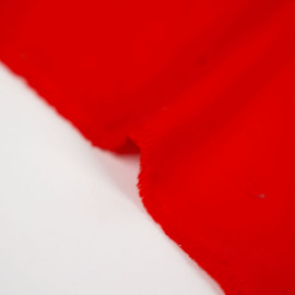 Tissu doublure émerisé synthétique mat rouge flame Scarlet