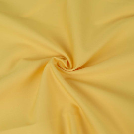 Tissu gabardine twill 180 polycoton uni jaune