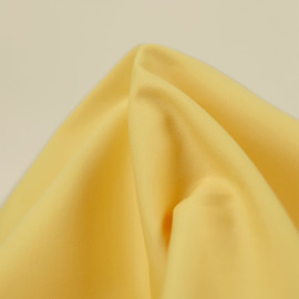 Tissu gabardine twill 180 polycoton uni jaune