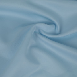 Tissu gabardine twill 180 polycoton uni bleu ciel