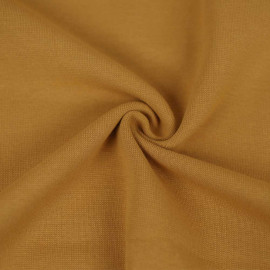 Tissu jersey maille tricoté ( ou bord-côte ) honey mustard
