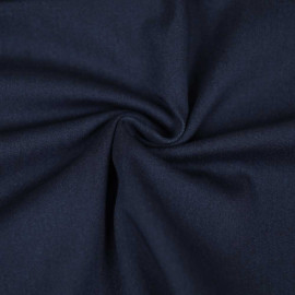 Tissu denim tricoté de coton stretch - Bleu foncé