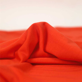 Tissu jersey Tencel uni - rouge occitan
