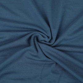 Tissu jersey Tencel uni - bleu horizon