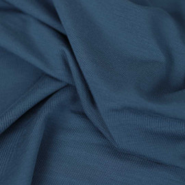 Tissu jersey Tencel uni - bleu horizon