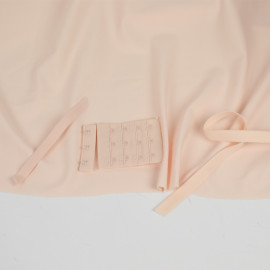 10 mm - Ruban élastique bretelle de soutien gorge rose poudré