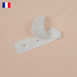 Bande 3 boutons pressions spécial body - blanc