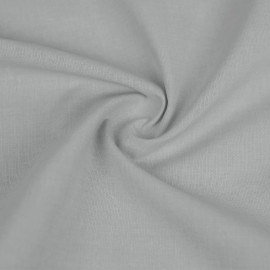 Tissu toile poly-coton uni - gris clair