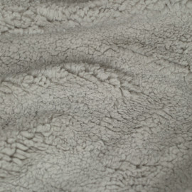 Tissu faux sherpa Ferdy - gris clair