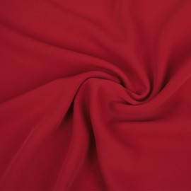 Tissu crêpe Gisèle - uni - Rouge