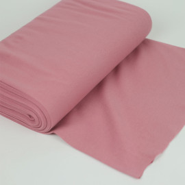 copy of Tissu jersey bord-côte côtelé tubulaire - vieux rose