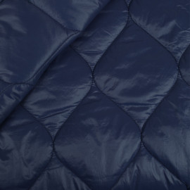 Tissu matelassé doudoune à motif gouttes XL - Bleu foncé