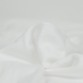 Tissu jersey tubulaire de coton uni - blanc